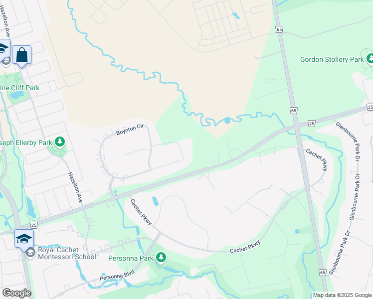 map of restaurants, bars, coffee shops, grocery stores, and more near 15 Ryan Crescent in Markham