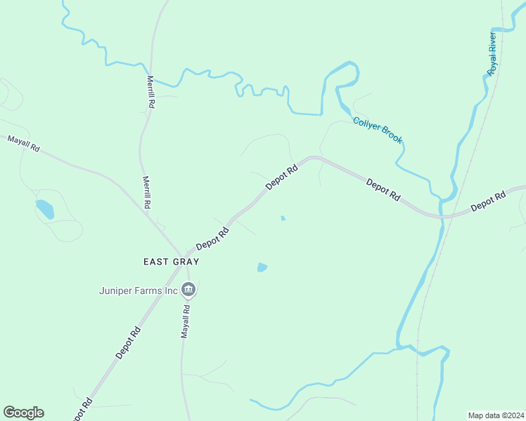 map of restaurants, bars, coffee shops, grocery stores, and more near 89b Depot Road in Gray