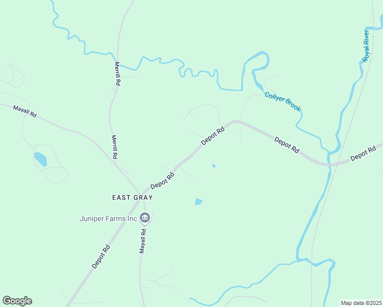map of restaurants, bars, coffee shops, grocery stores, and more near 89b Depot Road in Gray