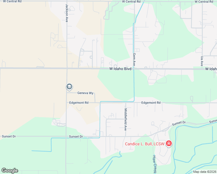 map of restaurants, bars, coffee shops, grocery stores, and more near in Emmett