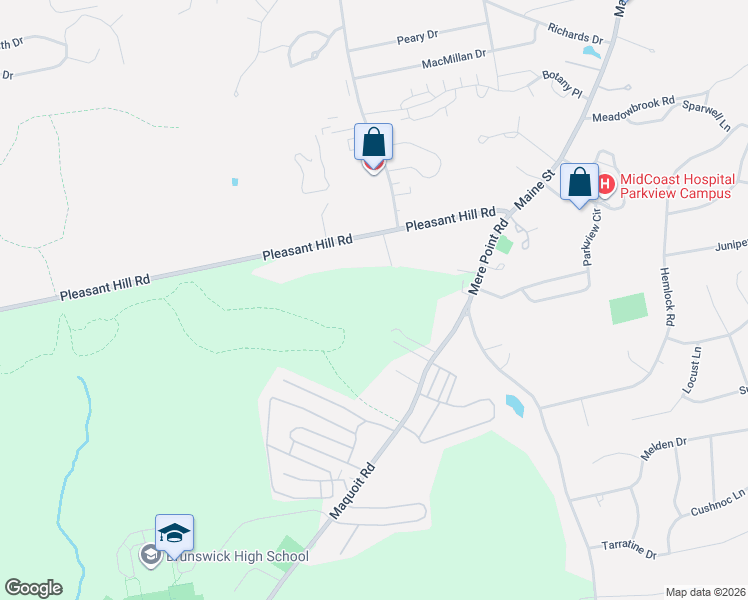map of restaurants, bars, coffee shops, grocery stores, and more near 11 Dilios Drive in Brunswick