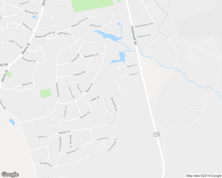 map of restaurants, bars, coffee shops, grocery stores, and more near 24 Tamarack Drive in Brunswick