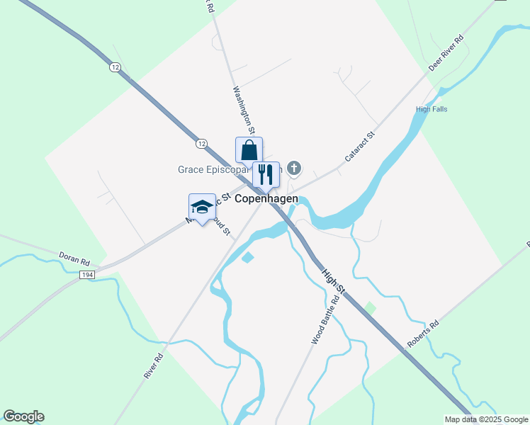 map of restaurants, bars, coffee shops, grocery stores, and more near in Copenhagen