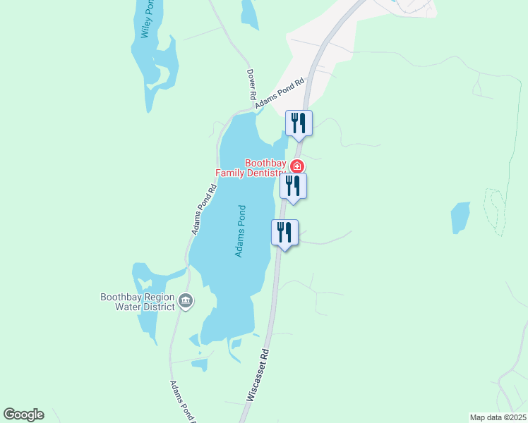 map of restaurants, bars, coffee shops, grocery stores, and more near in Boothbay