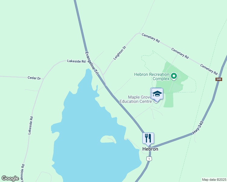 map of restaurants, bars, coffee shops, grocery stores, and more near 7 Candy Lane in Yarmouth
