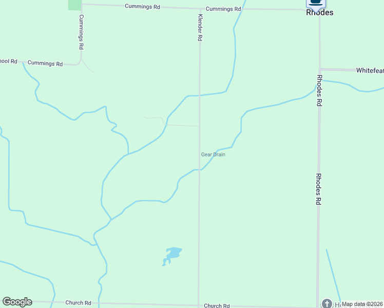map of restaurants, bars, coffee shops, grocery stores, and more near 3030-3174 Klender Road in Rhodes
