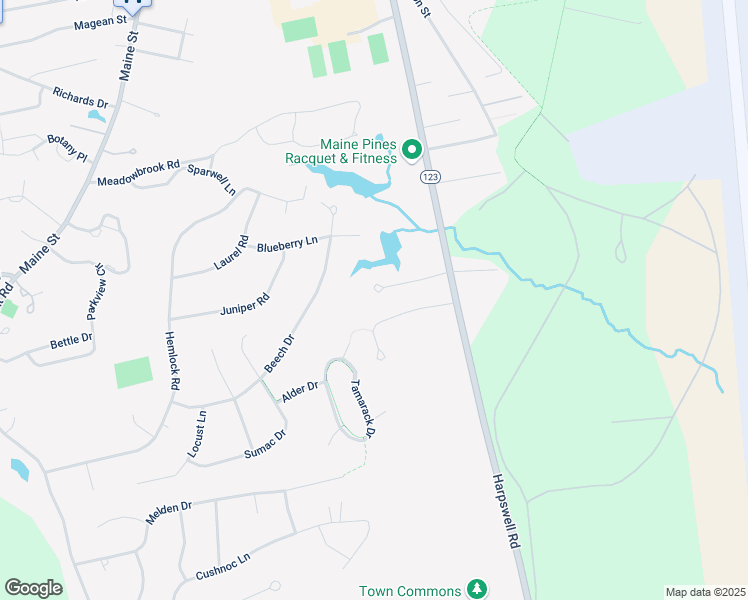 map of restaurants, bars, coffee shops, grocery stores, and more near 18 Hovey Lane in Brunswick