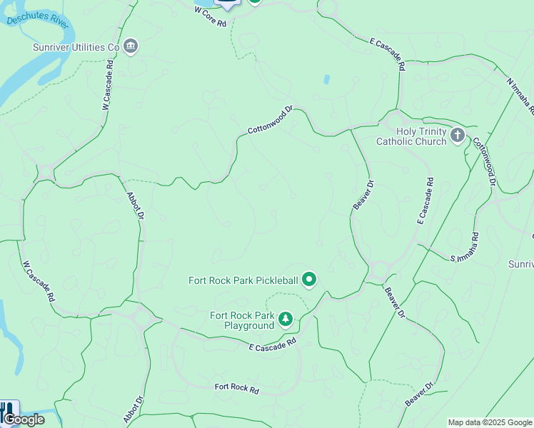 map of restaurants, bars, coffee shops, grocery stores, and more near 17928 Red Cedar Lane in Sunriver