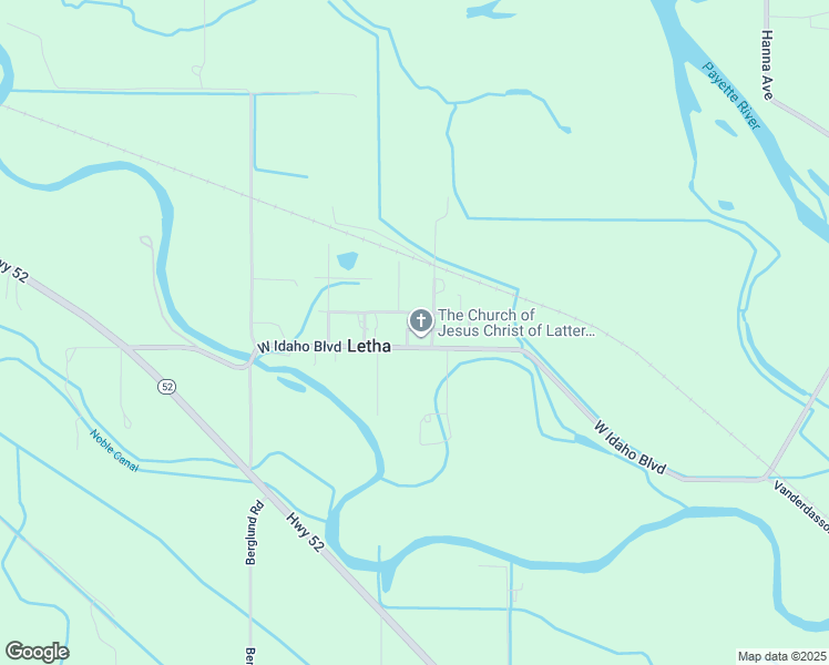 map of restaurants, bars, coffee shops, grocery stores, and more near 8352 Florence Avenue in Emmett