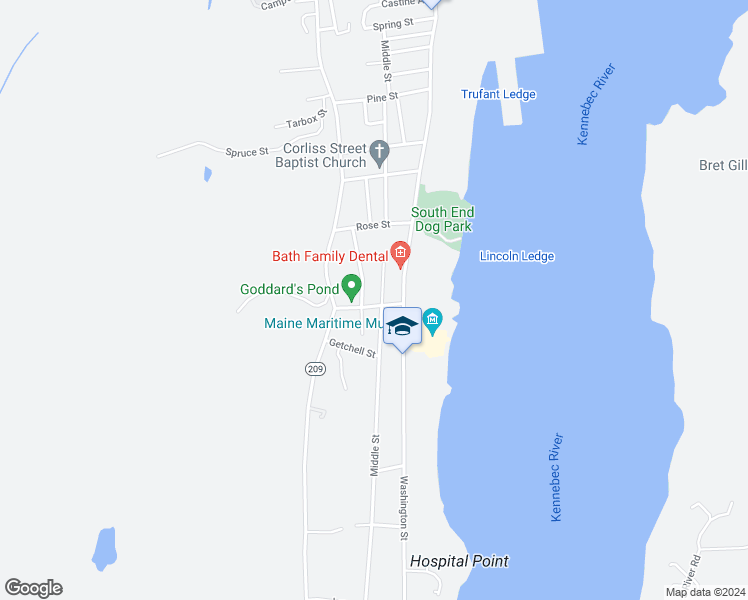 map of restaurants, bars, coffee shops, grocery stores, and more near 1 Goddard Street in Bath
