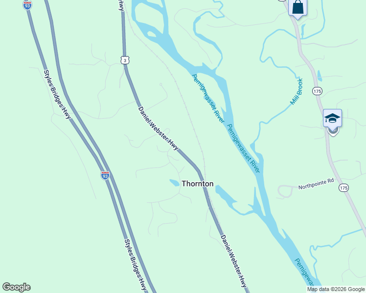 map of restaurants, bars, coffee shops, grocery stores, and more near 2850 U.S. 3 in Thornton