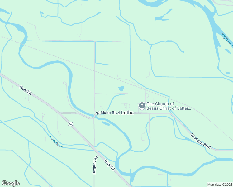 map of restaurants, bars, coffee shops, grocery stores, and more near North Boise Avenue in Emmett