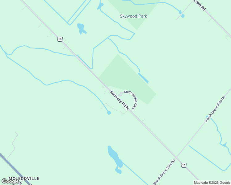 map of restaurants, bars, coffee shops, grocery stores, and more near 19 McConachie Crescent in Regional Municipality of Peel