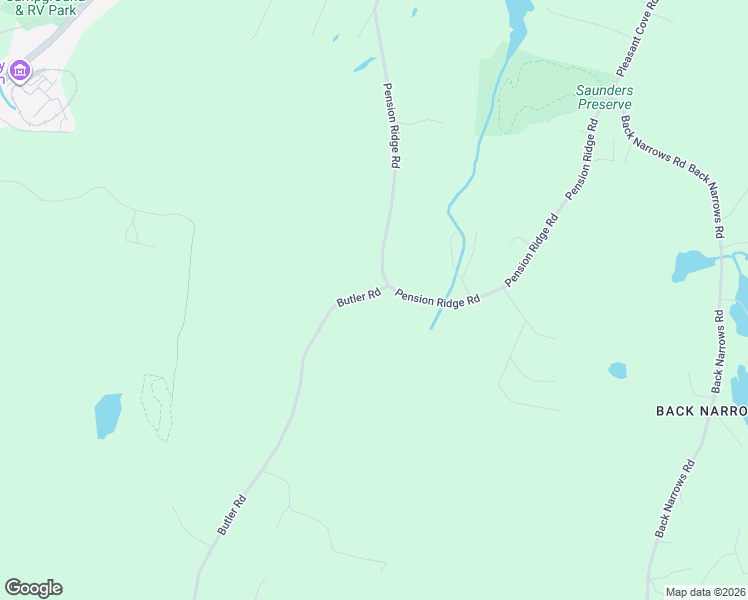 map of restaurants, bars, coffee shops, grocery stores, and more near 307 Pension Ridge Road in Boothbay