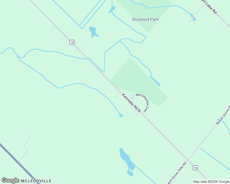 map of restaurants, bars, coffee shops, grocery stores, and more near 19748 Kennedy Road North in Caledon