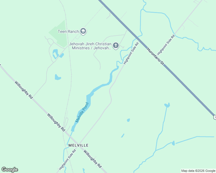 map of restaurants, bars, coffee shops, grocery stores, and more near 2766 Highpoint Side Road in Regional Municipality of Peel