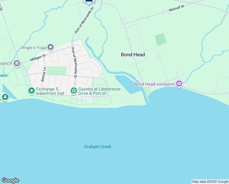 map of restaurants, bars, coffee shops, grocery stores, and more near 160 Lakebreeze Drive in Newcastle