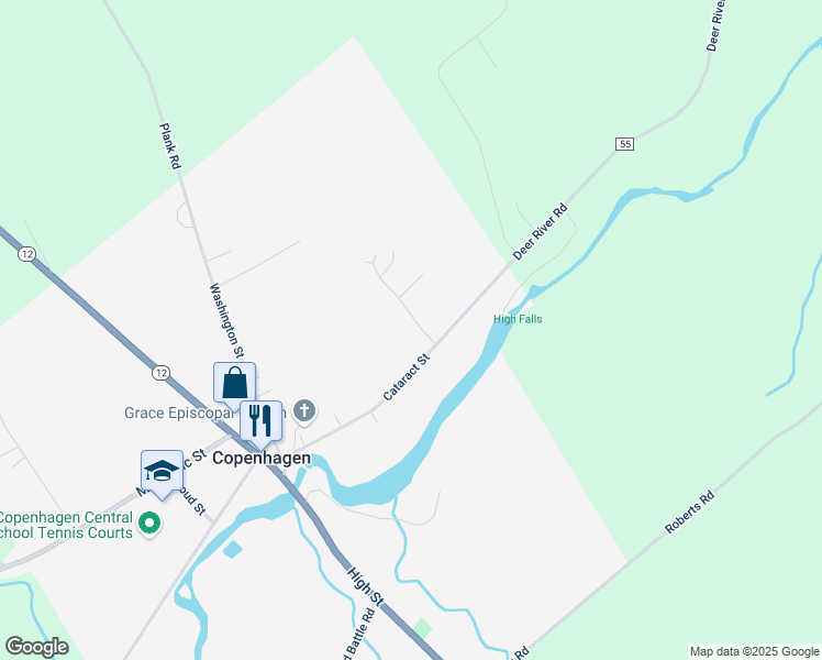map of restaurants, bars, coffee shops, grocery stores, and more near 718A Phalen Drive in Copenhagen