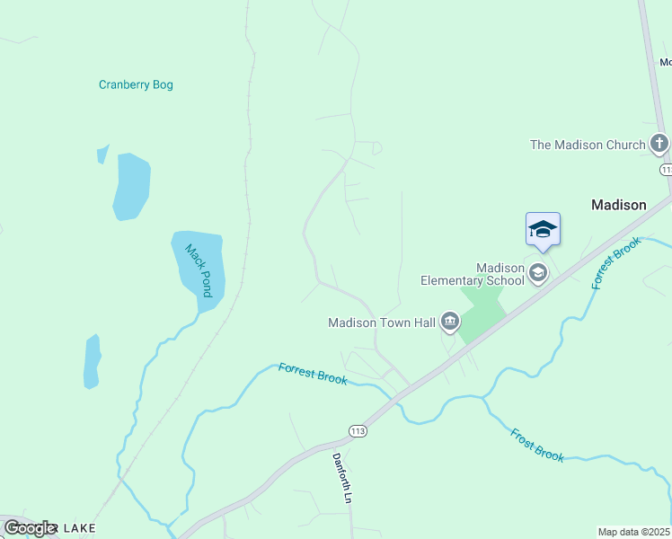 map of restaurants, bars, coffee shops, grocery stores, and more near 186 Forest Pines Road in Madison