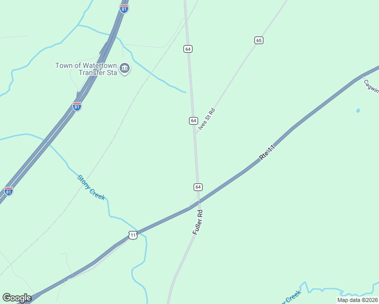 map of restaurants, bars, coffee shops, grocery stores, and more near 15811 County Road 64 in Watertown