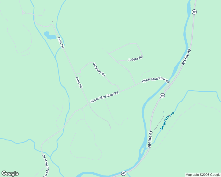 map of restaurants, bars, coffee shops, grocery stores, and more near 869 Upper Mad River Road in Thornton