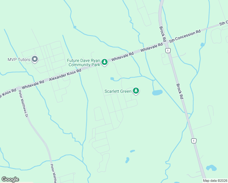 map of restaurants, bars, coffee shops, grocery stores, and more near 1567 Scarlett Trail in Pickering