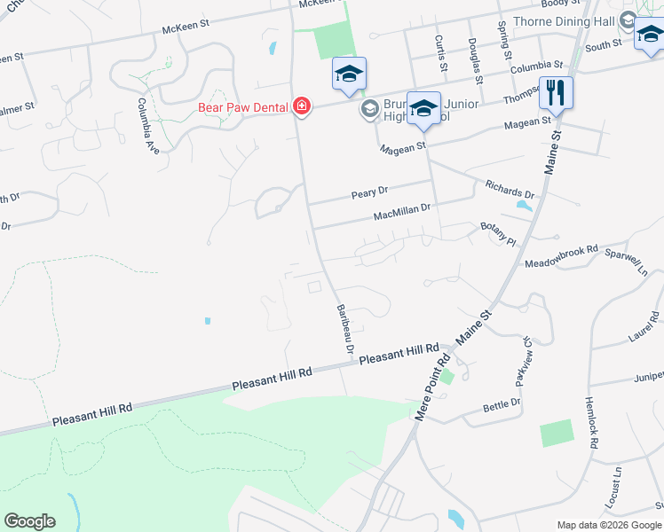 map of restaurants, bars, coffee shops, grocery stores, and more near in Brunswick