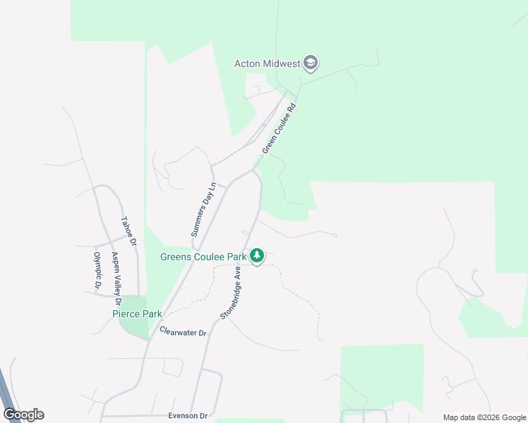 map of restaurants, bars, coffee shops, grocery stores, and more near 2425 Spring Hill Way in Onalaska