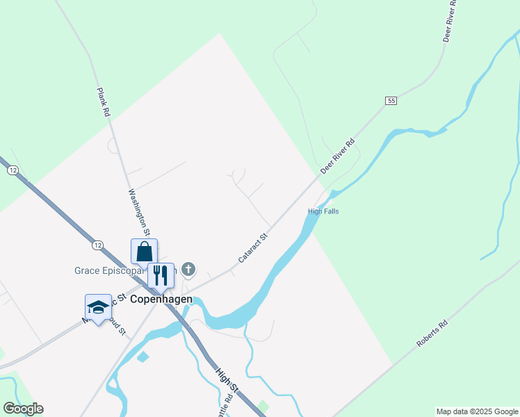 map of restaurants, bars, coffee shops, grocery stores, and more near 718A Phalen Drive in Copenhagen