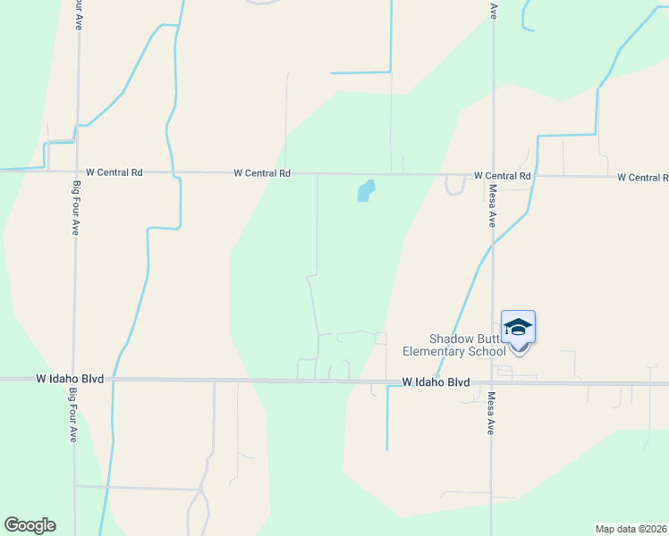 map of restaurants, bars, coffee shops, grocery stores, and more near 4367 West Central Road in Emmett