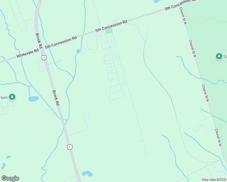 map of restaurants, bars, coffee shops, grocery stores, and more near 2661 Sideline 16 Road in Ajax