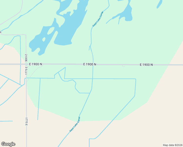 map of restaurants, bars, coffee shops, grocery stores, and more near 2152 East 1900 North in Hamer