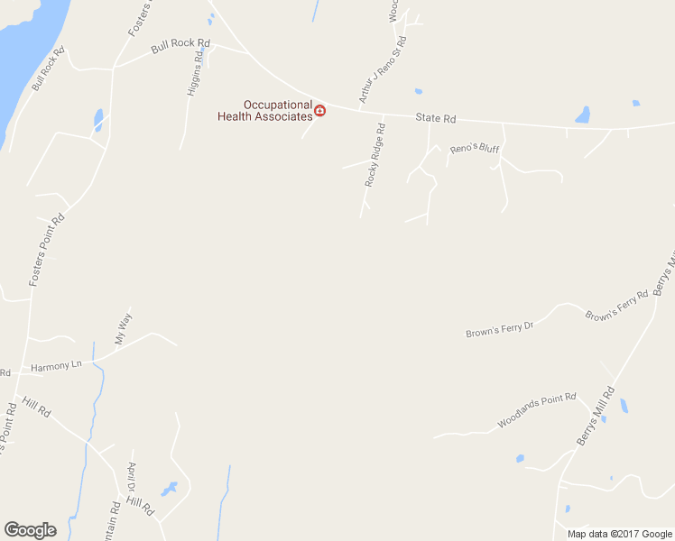 map of restaurants, bars, coffee shops, grocery stores, and more near 65 Rocky Ridge Road in West Bath
