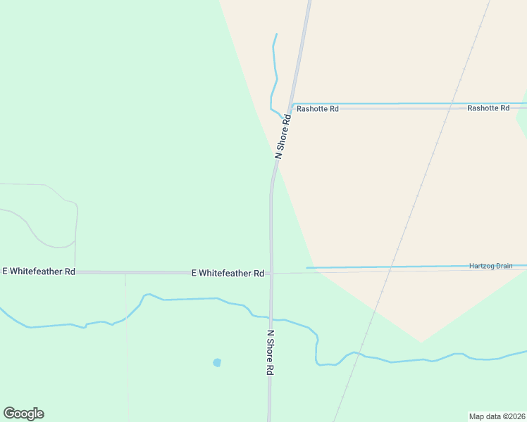 map of restaurants, bars, coffee shops, grocery stores, and more near 5605 North Shore Road in Pinconning