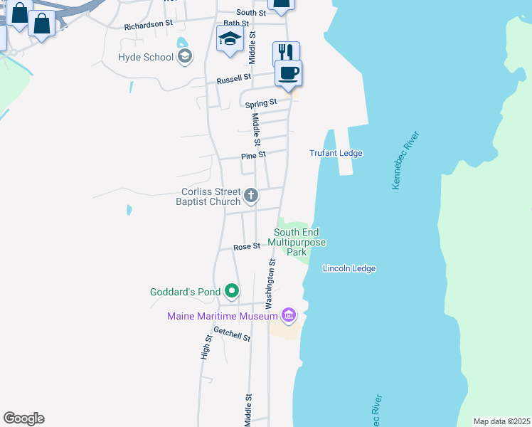 map of restaurants, bars, coffee shops, grocery stores, and more near 14 Weeks Street in Bath