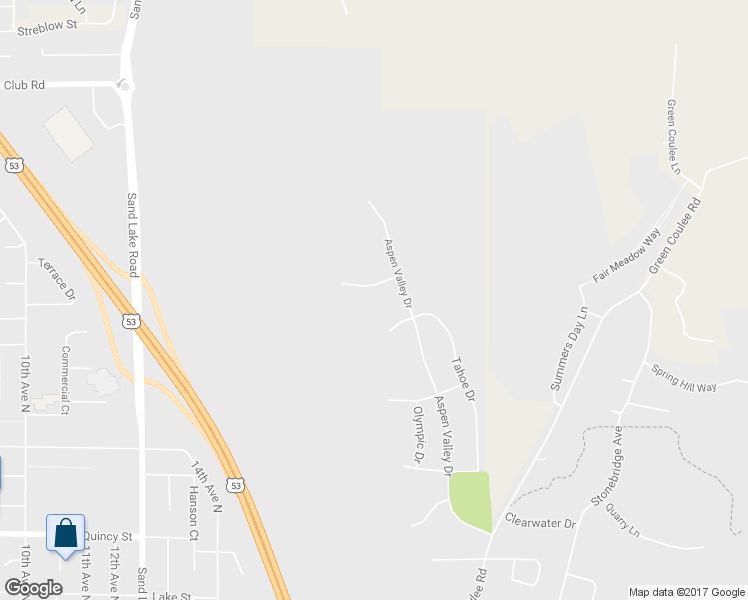 map of restaurants, bars, coffee shops, grocery stores, and more near 1800 Snowflake Place in Onalaska