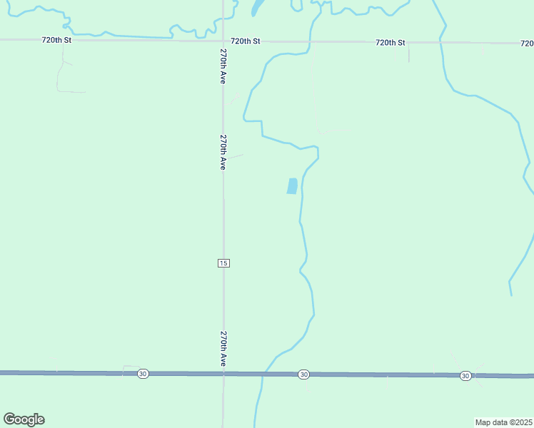 map of restaurants, bars, coffee shops, grocery stores, and more near 72518 270th Avenue in Hayfield
