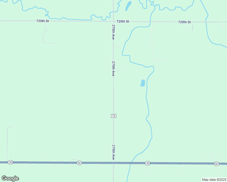 map of restaurants, bars, coffee shops, grocery stores, and more near 72518 270th Ave in Hayfield
