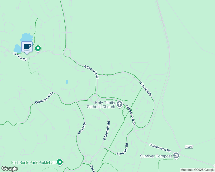 map of restaurants, bars, coffee shops, grocery stores, and more near 7 Dixie Mountain Lane in Sunriver