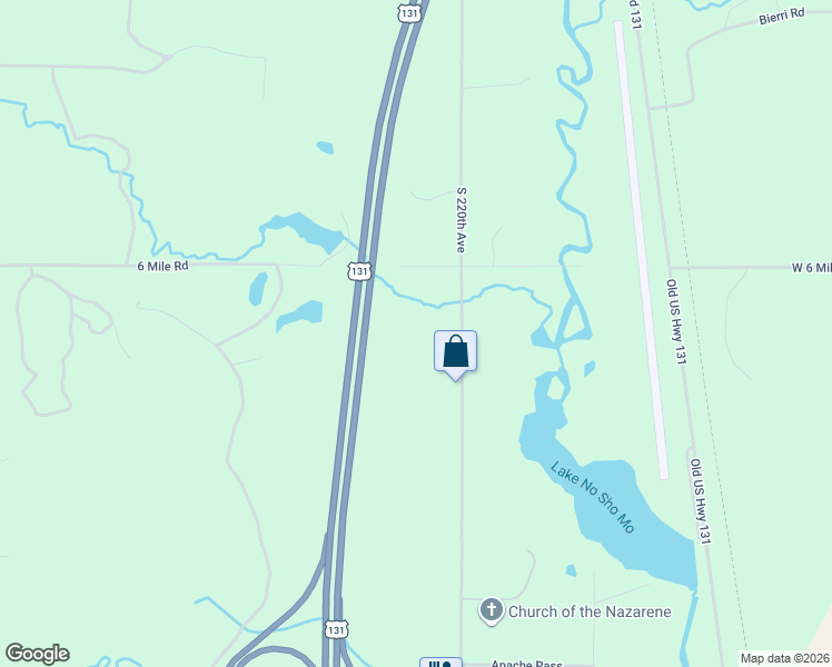 map of restaurants, bars, coffee shops, grocery stores, and more near 5201-5899 South 220th Avenue in Reed City