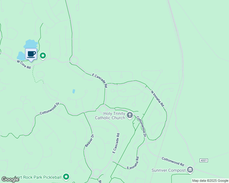 map of restaurants, bars, coffee shops, grocery stores, and more near 7 Dixie Mountain Ln in Bend