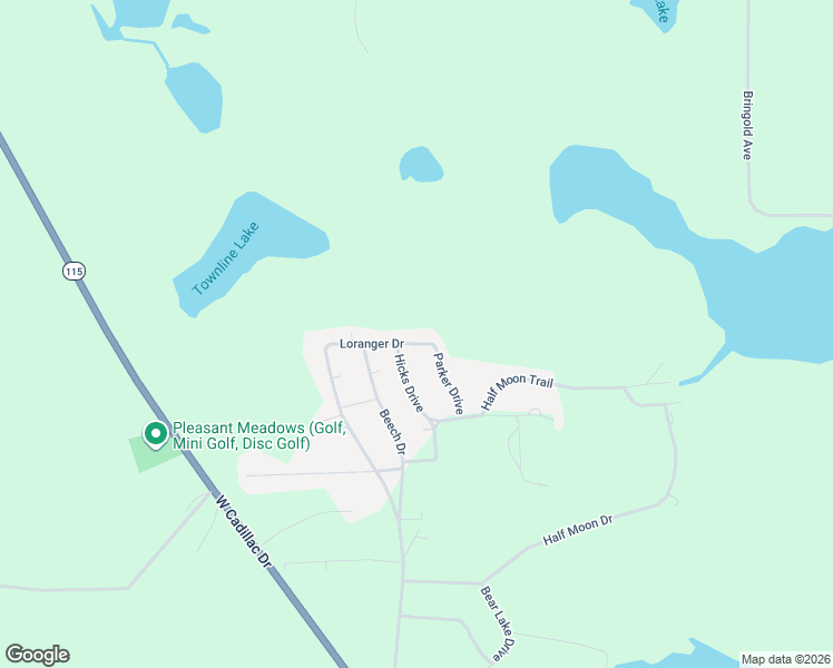 map of restaurants, bars, coffee shops, grocery stores, and more near 5631 Loranger Drive in Lake