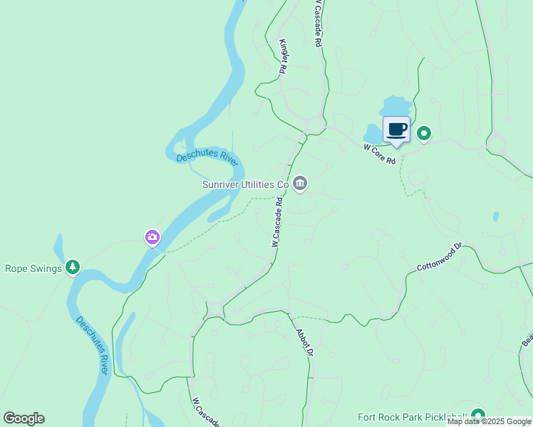map of restaurants, bars, coffee shops, grocery stores, and more near 57828 Virginia Rail Lane in Sunriver