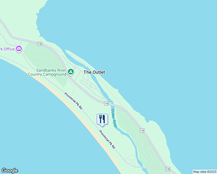 map of restaurants, bars, coffee shops, grocery stores, and more near 64 Outlet Road in Cherry Valley