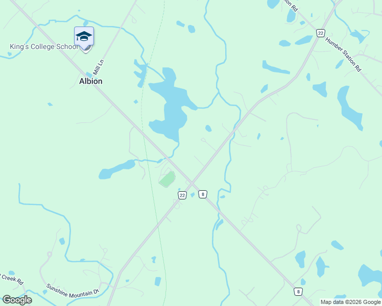 map of restaurants, bars, coffee shops, grocery stores, and more near 7542 Old Church Road in Caledon East