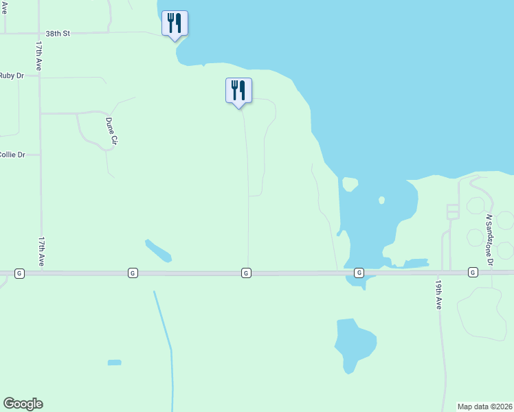 map of restaurants, bars, coffee shops, grocery stores, and more near in New Lisbon