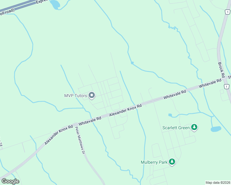 map of restaurants, bars, coffee shops, grocery stores, and more near 1403 Longspur Trail in Pickering