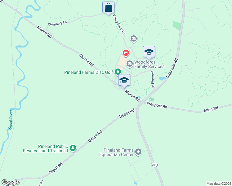 map of restaurants, bars, coffee shops, grocery stores, and more near 667 Morse Road in New Gloucester
