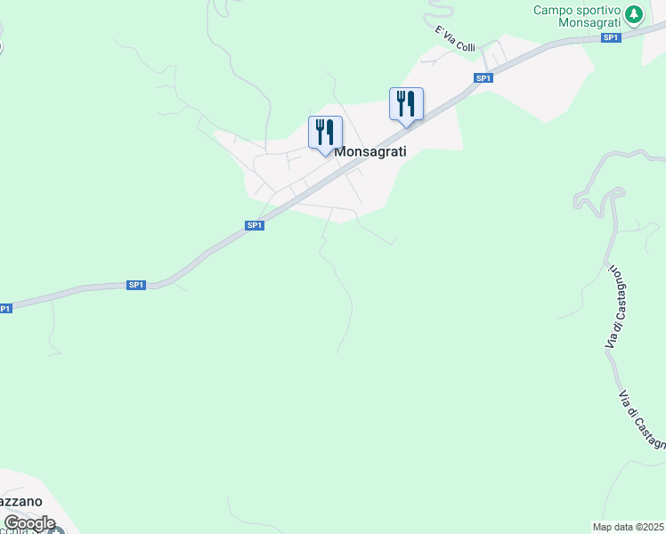map of restaurants, bars, coffee shops, grocery stores, and more near 314 Via dei Garganetti in Provincia di Lucca