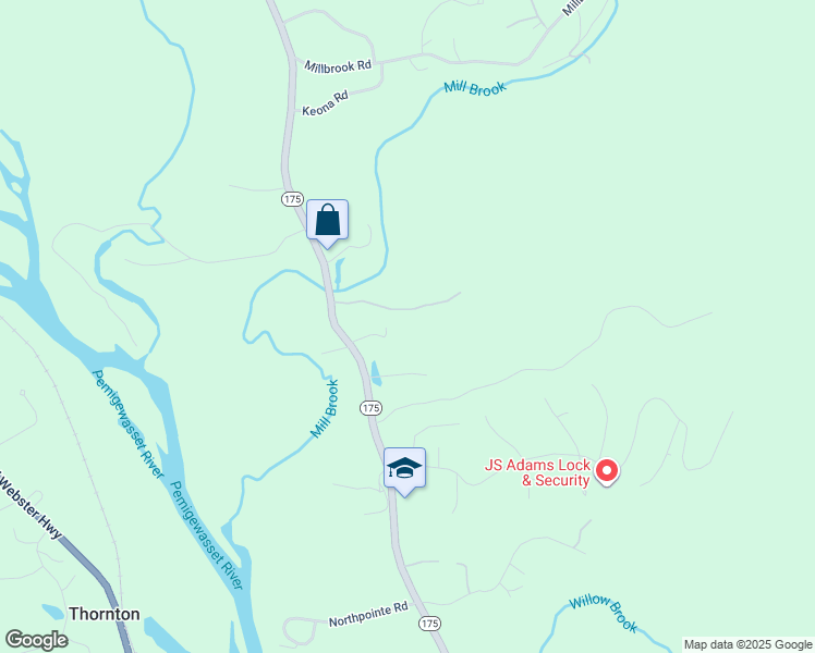 map of restaurants, bars, coffee shops, grocery stores, and more near 17 Kings Chair Road in Thornton